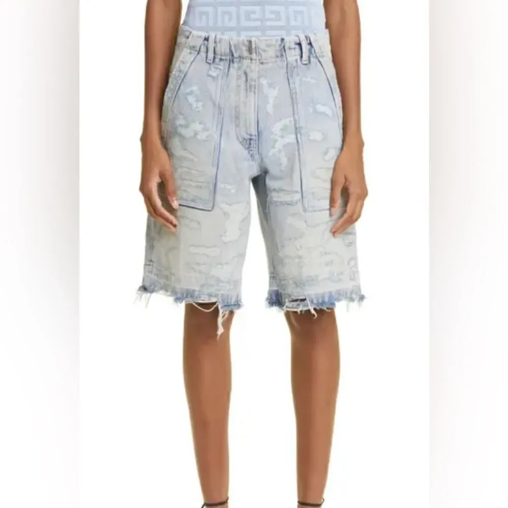 Givenchy Cargo Bermuda Shorts in Denim Waist 27 - Picture 12 of 12